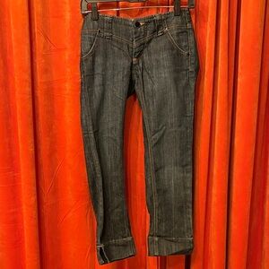 Bebe Indigo Denim Capris